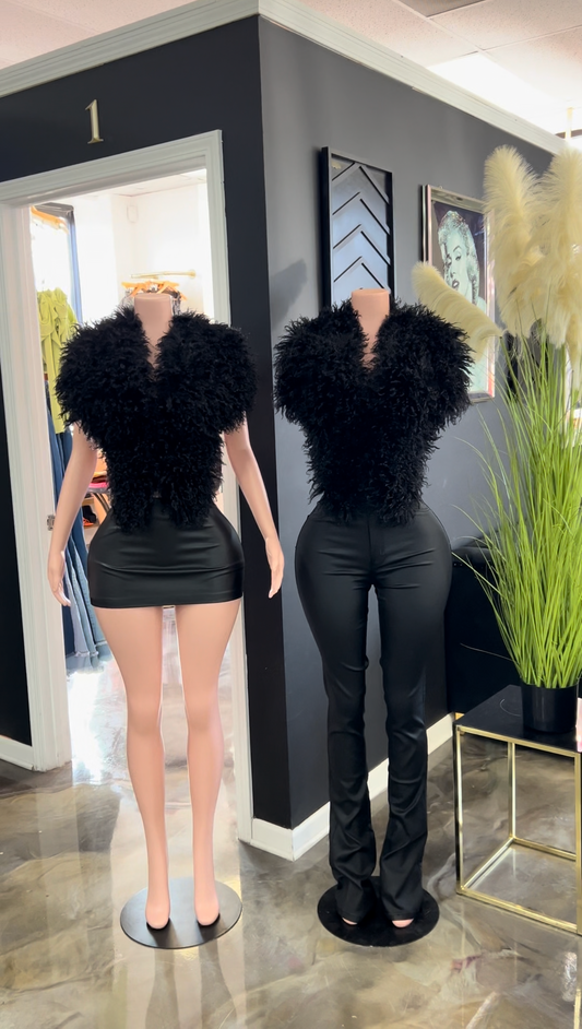 Wanna Love U Fur Top