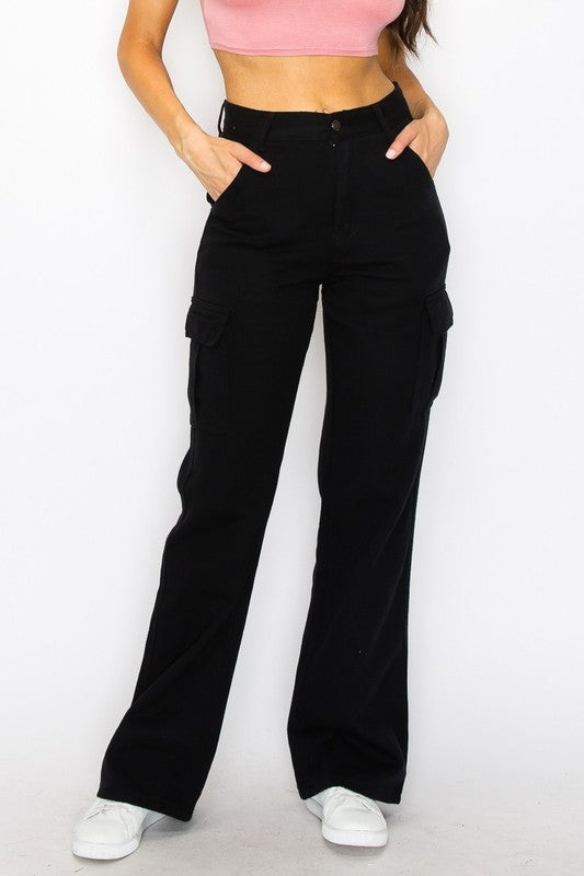 Proud Of You Baggy Cargo Jeans (PLUS)