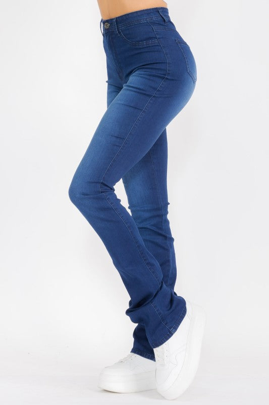 JLO Medium Dark Denim Flare Jeans