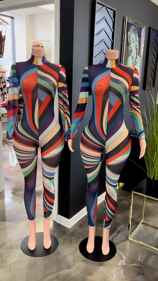 Little Miss Drama Mesh Jumpsuit