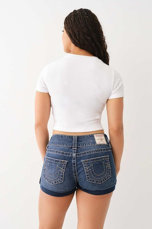 A Girl’s World Graphic Fitted Crop Tee