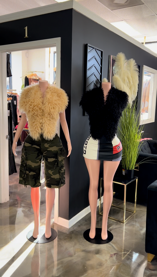 Wanna Love U Fur Top