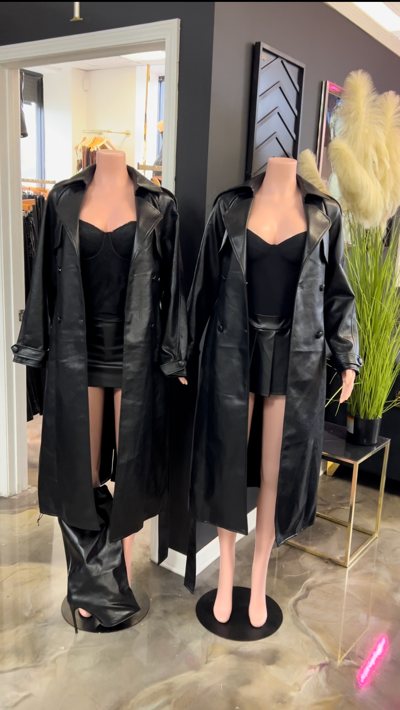 The Hills Floor-Length Trench Coat