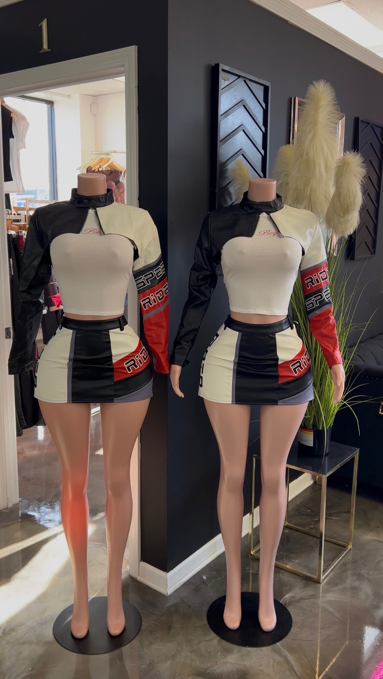 Rider Leather Crop Jacket