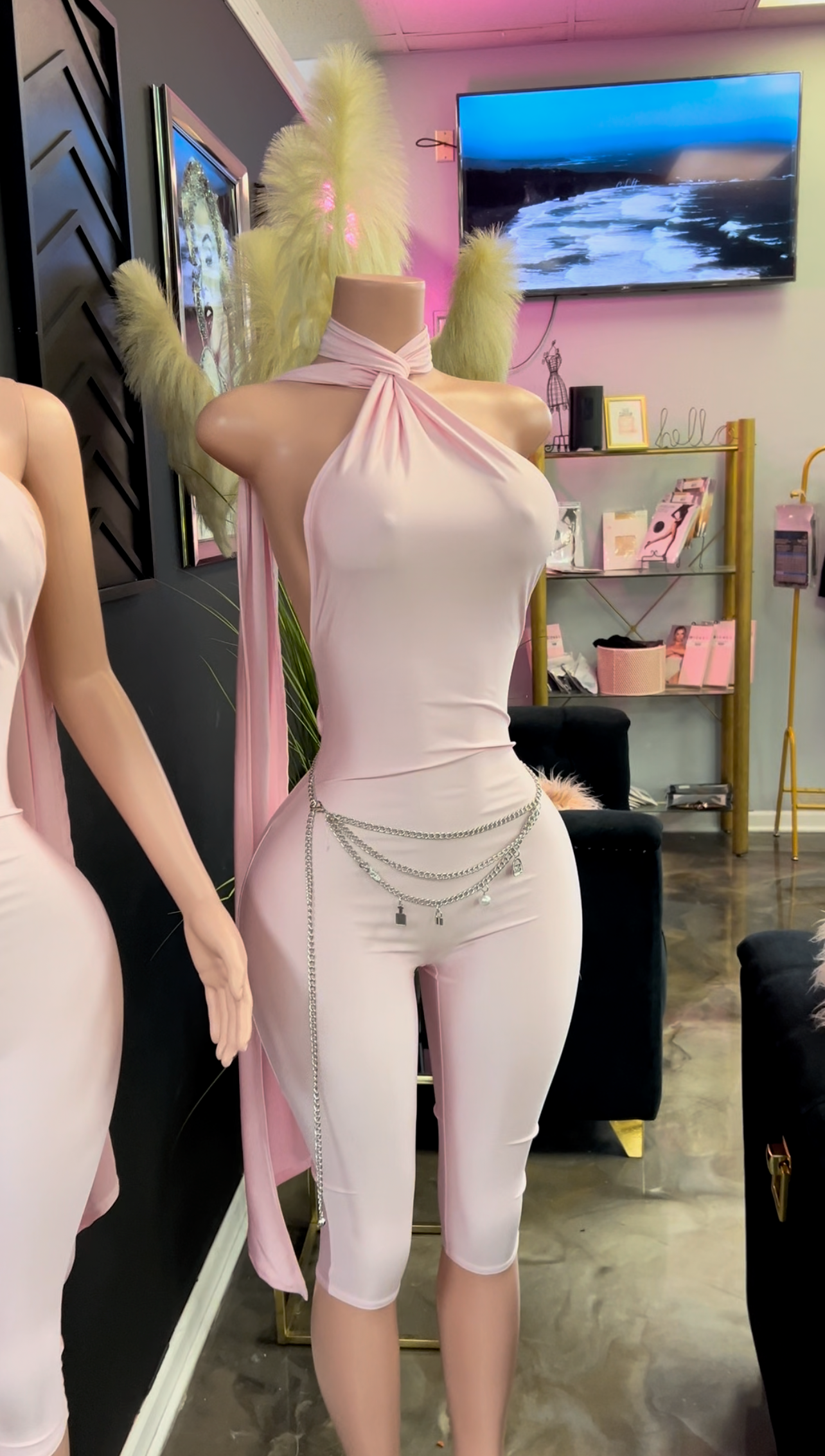 Sweet Lady Capri Backless Jumpsuit