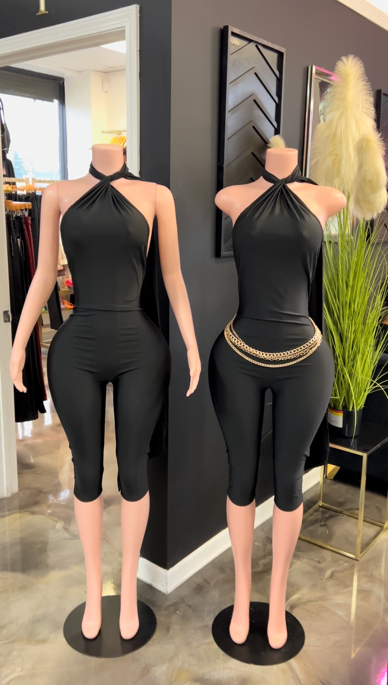 Sweet Lady Capri Backless Jumpsuit