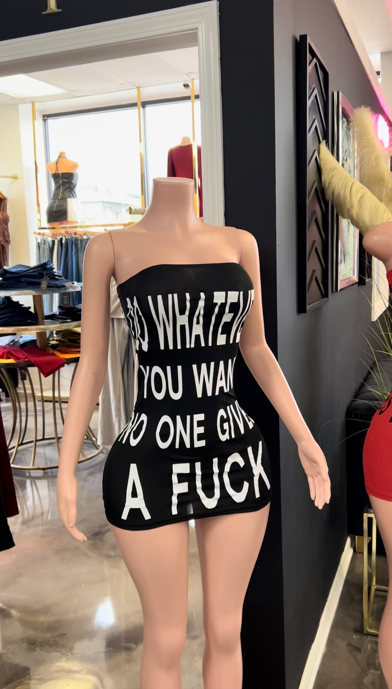 Don’t Give A F$CK Fitted Dress