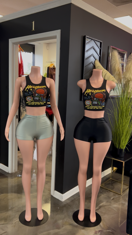 Kayla Scrunched Jersey Shorts
