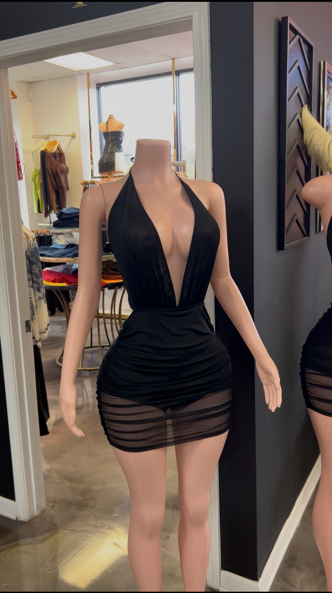 Here To Stay Mesh Dress
