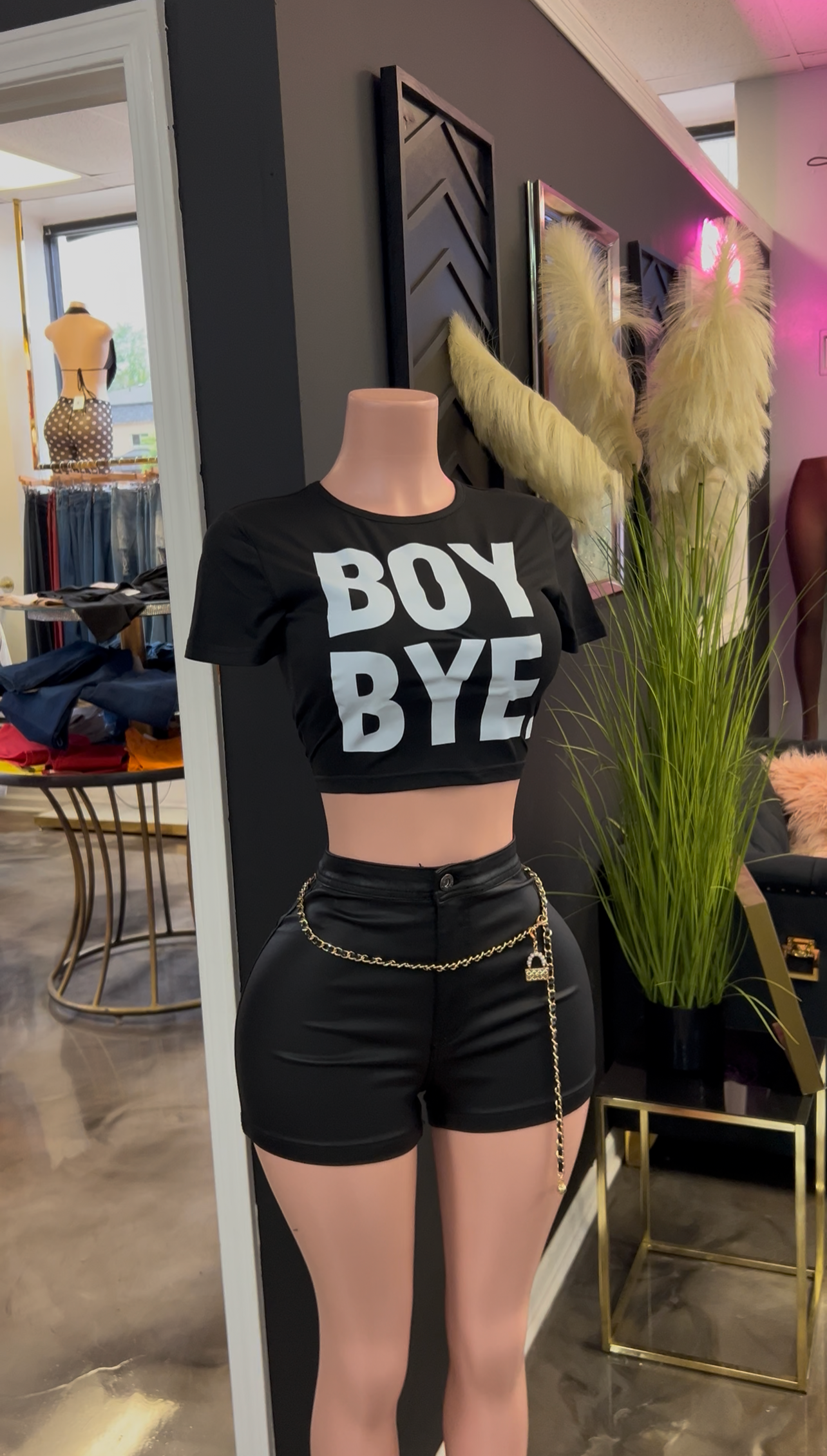 Boy Bye Crop Tee