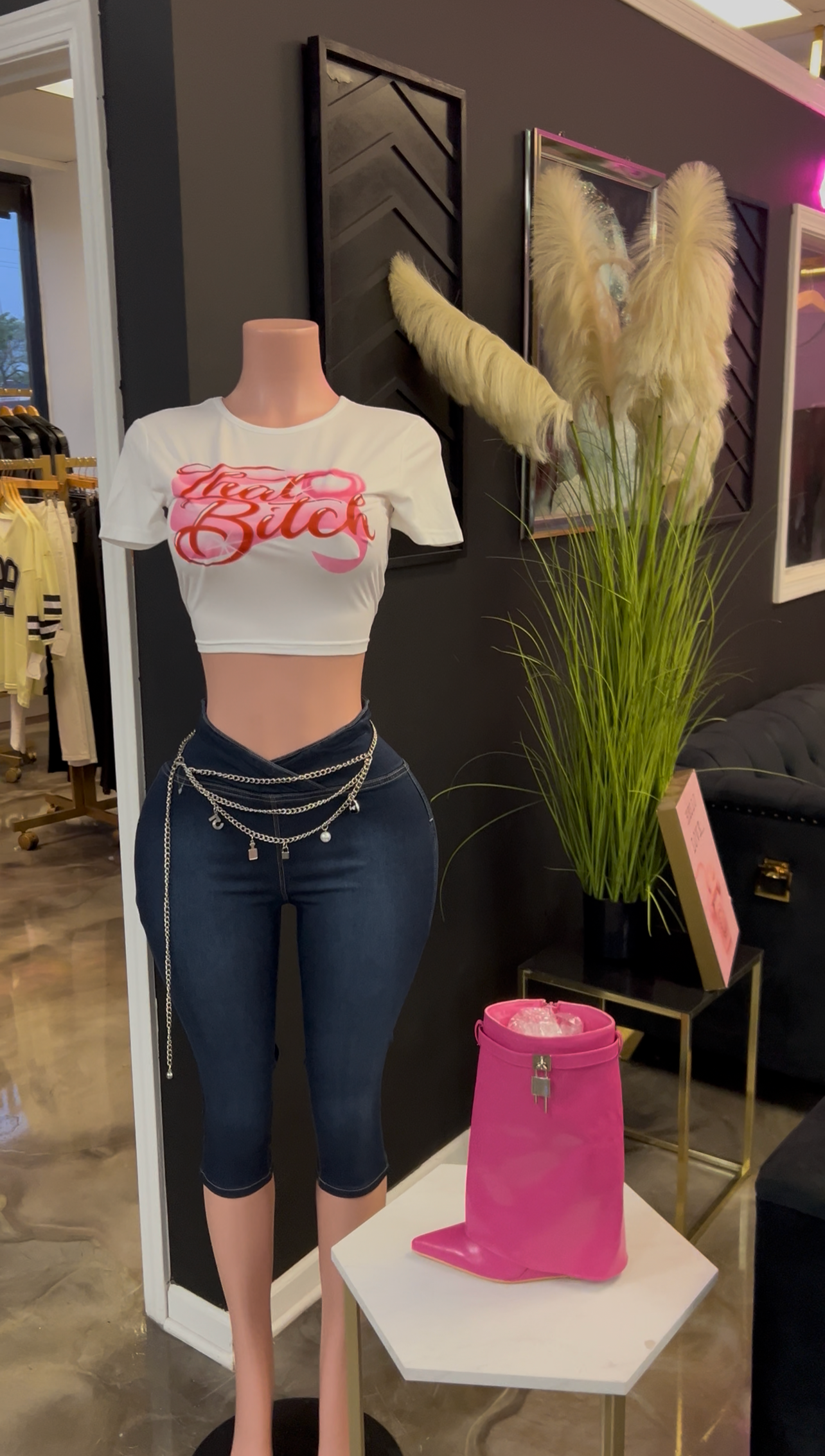 That B!tch Graphic Cropped T