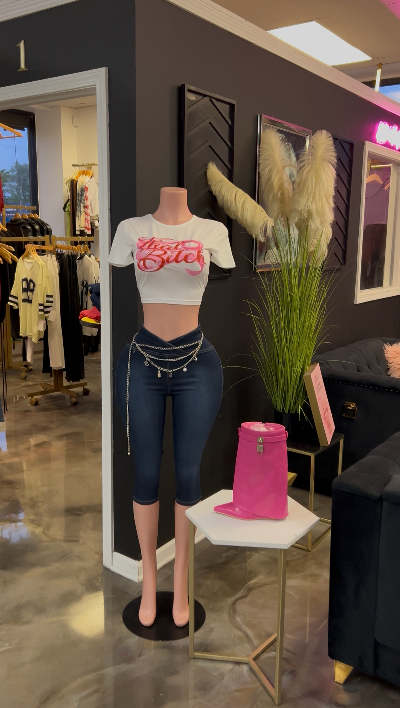 That B!tch Graphic Cropped T