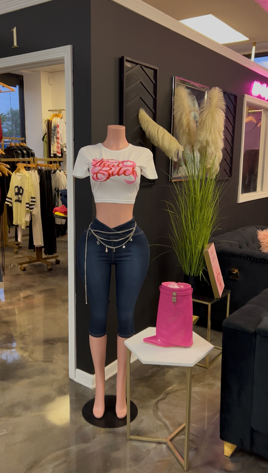 That B!tch Graphic Cropped T