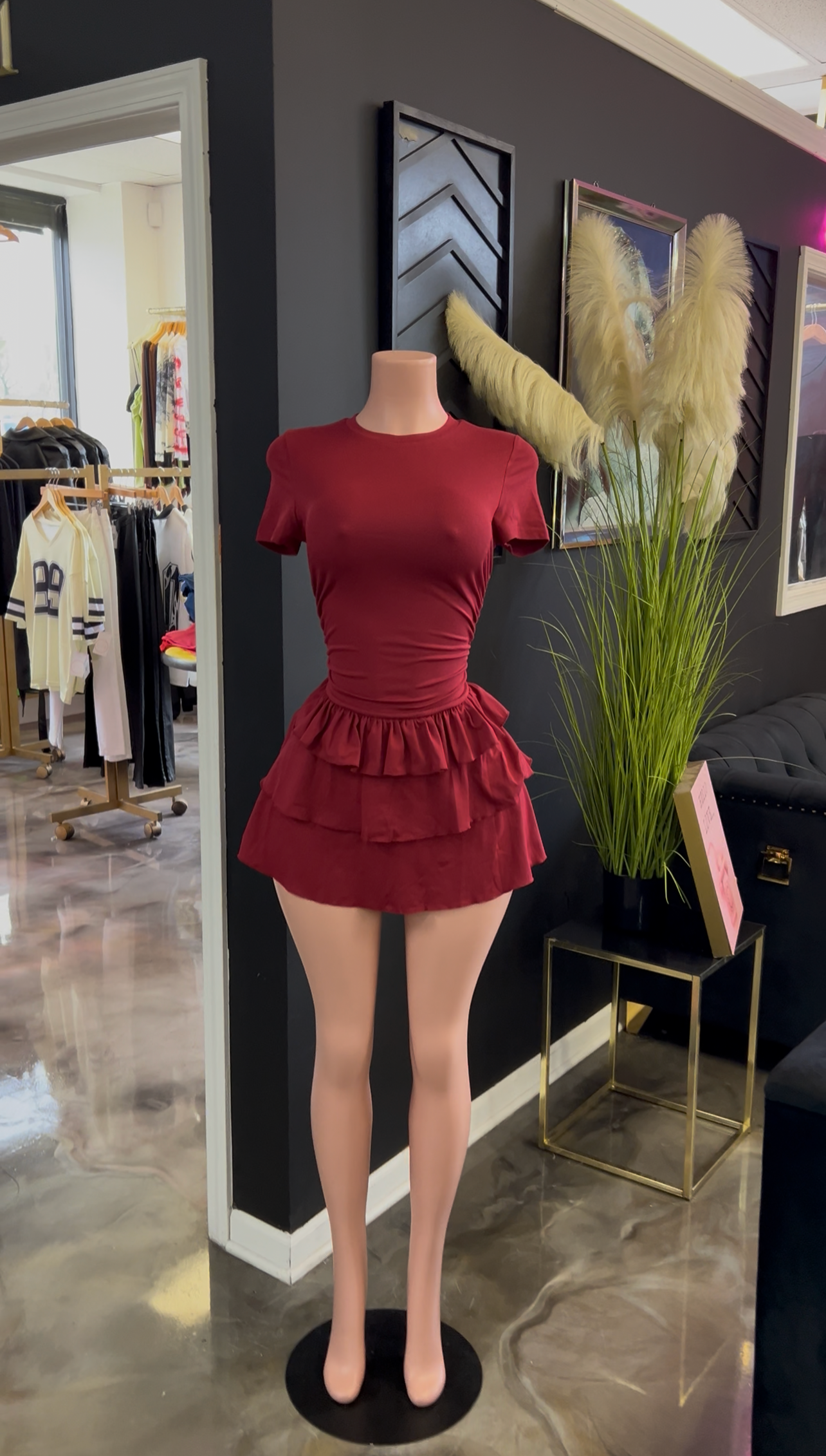 Want Some More Ruffle Mini Dress