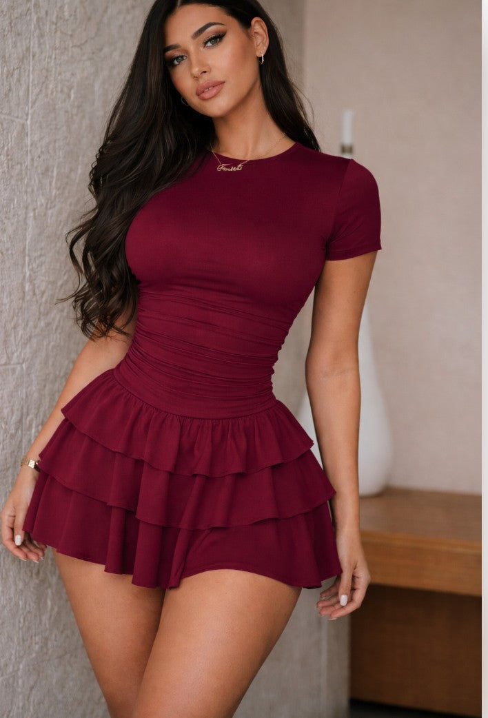Want Some More Ruffle Mini Dress