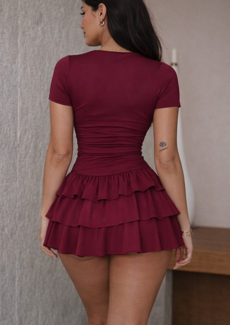 Want Some More Ruffle Mini Dress