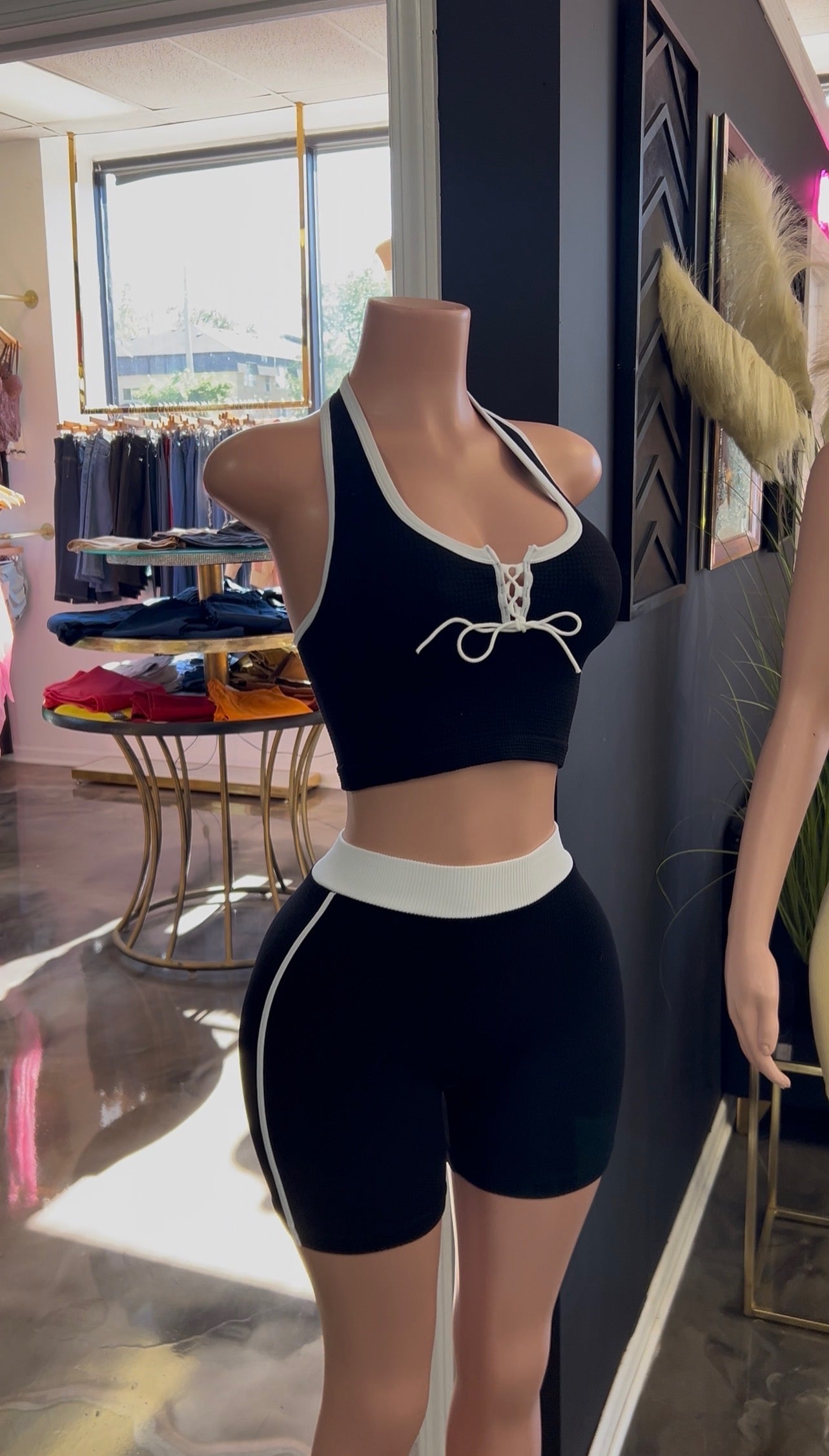 That’s Her 2PC Ribbed Short Set