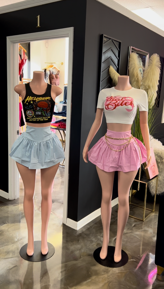 Rock Her Hips Pleated Skort