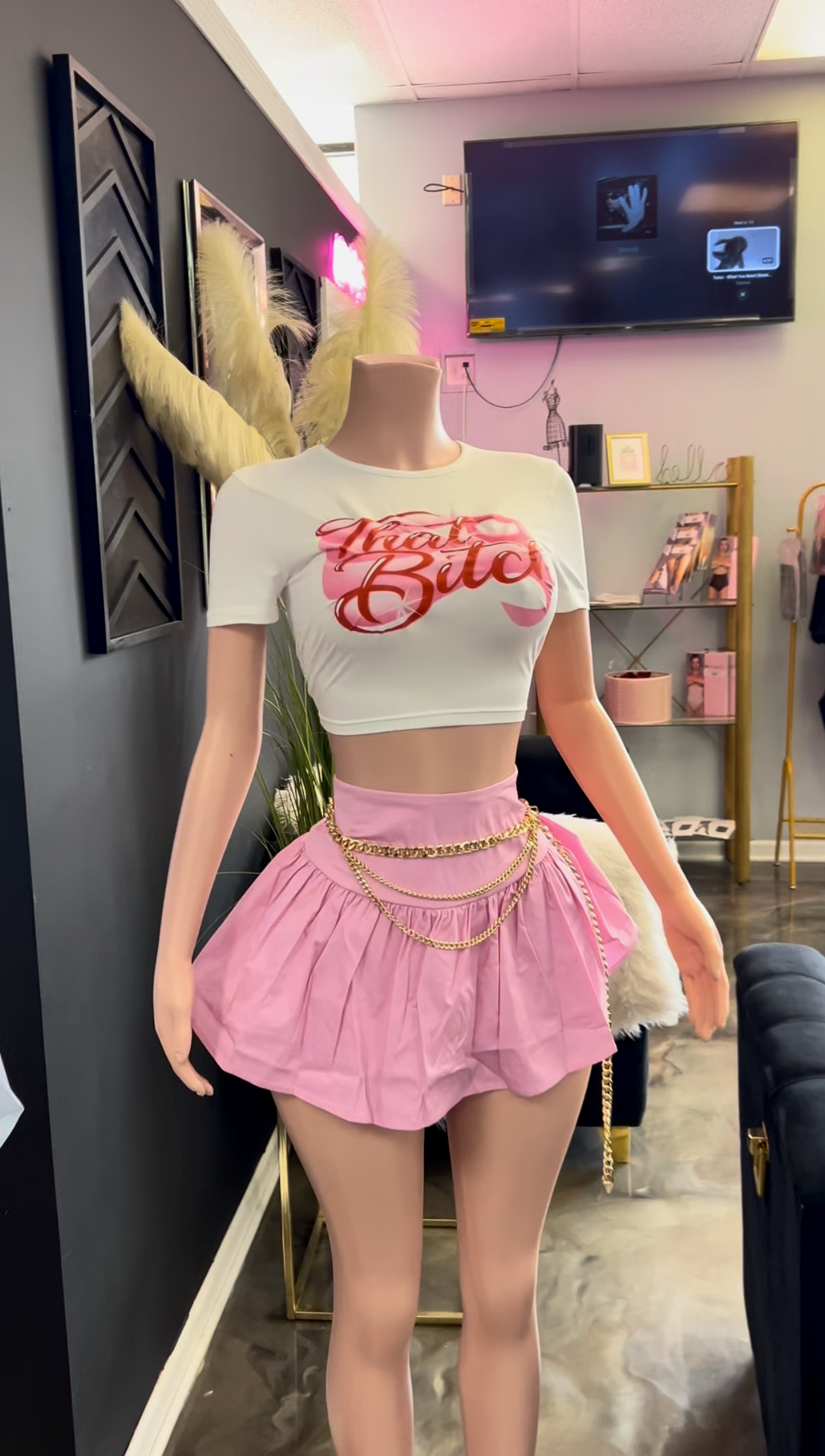Rock Her Hips Pleated Skort