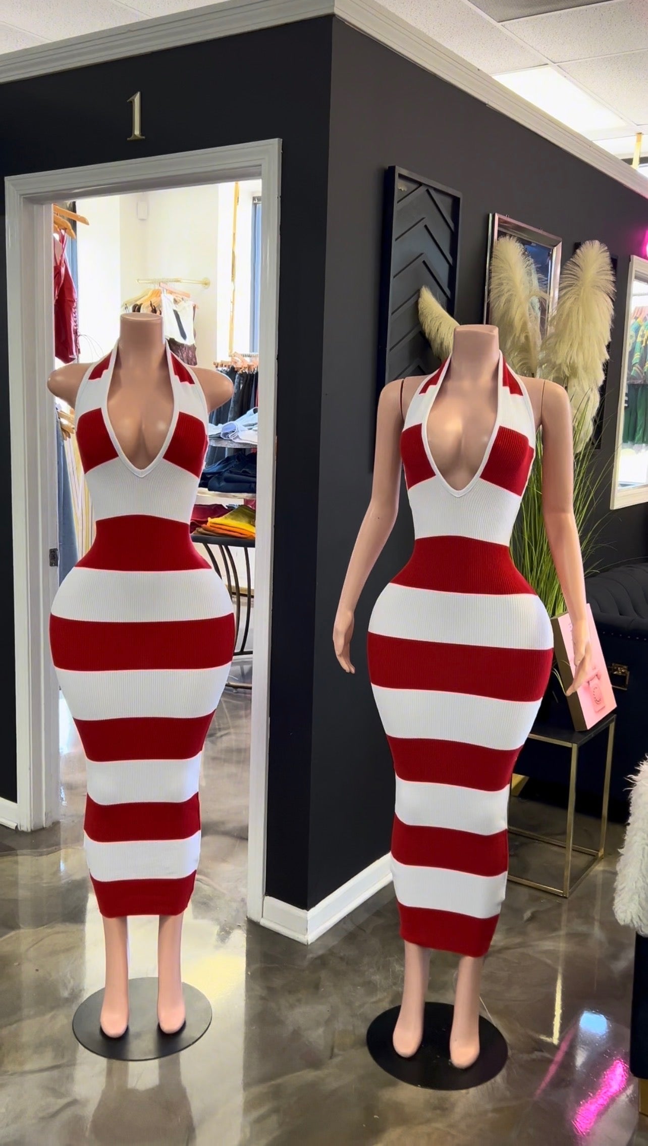 Need U Bad Ribbed Lace Up Dress