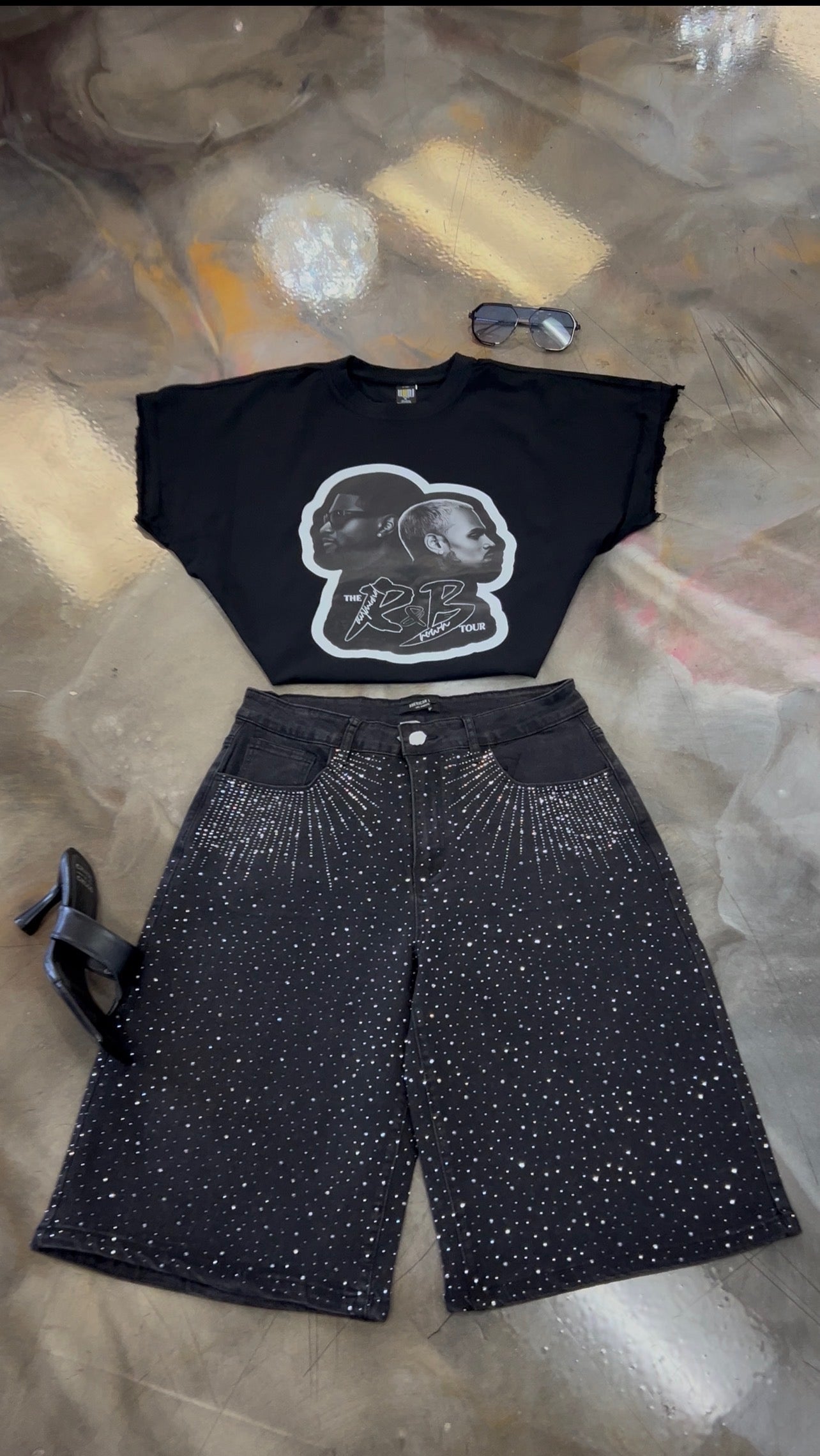 R&B Black Tank