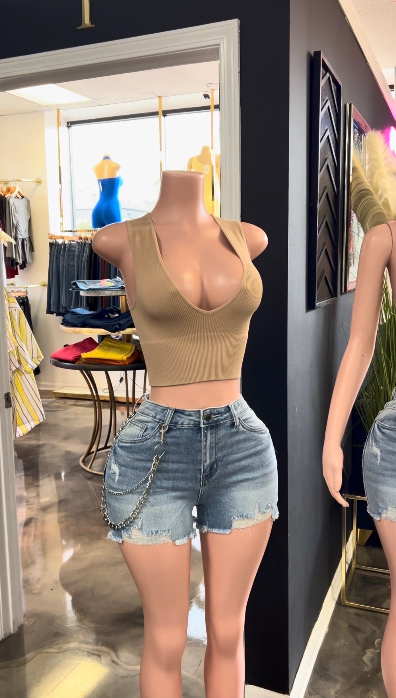 Add It Up Denim Shorts