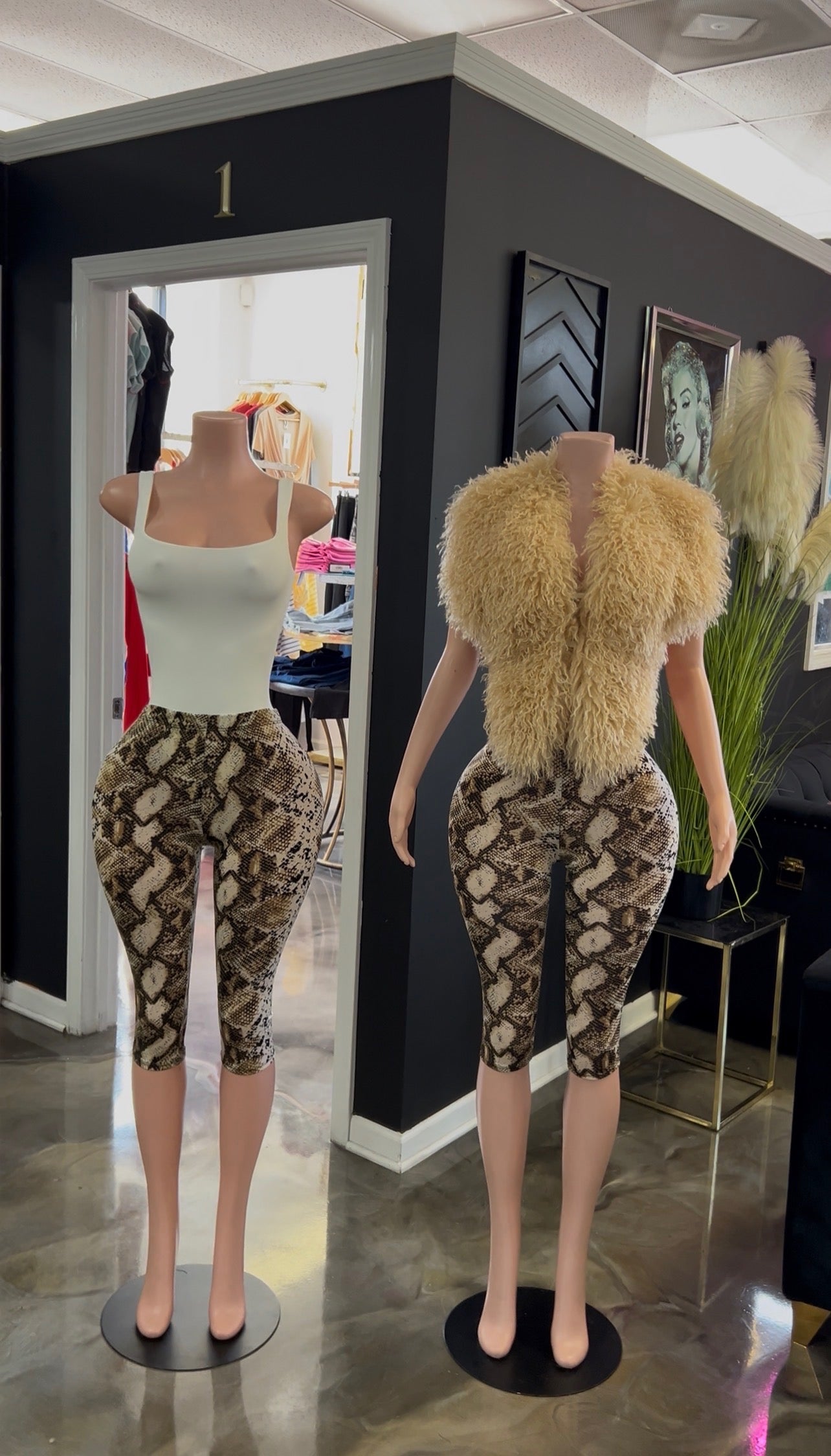 Need Love Too Snake Skin Capri Leggings