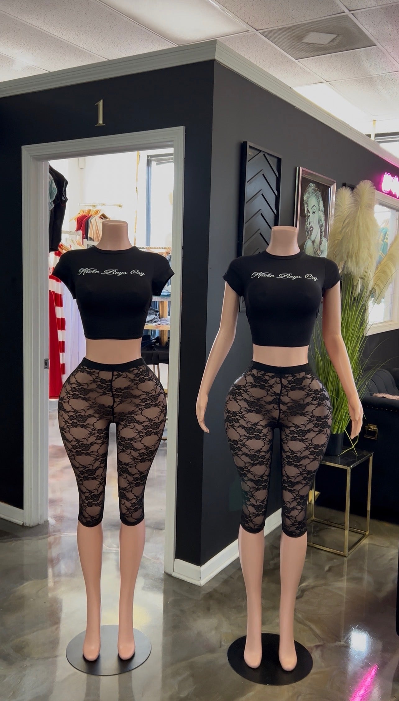 Dead Fresh Mesh Lace Capri Leggings
