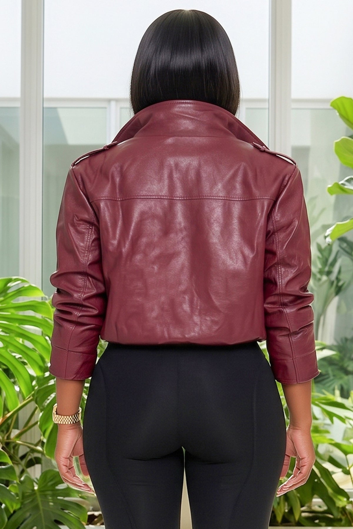 The Impact Leatherette Crop Jacket