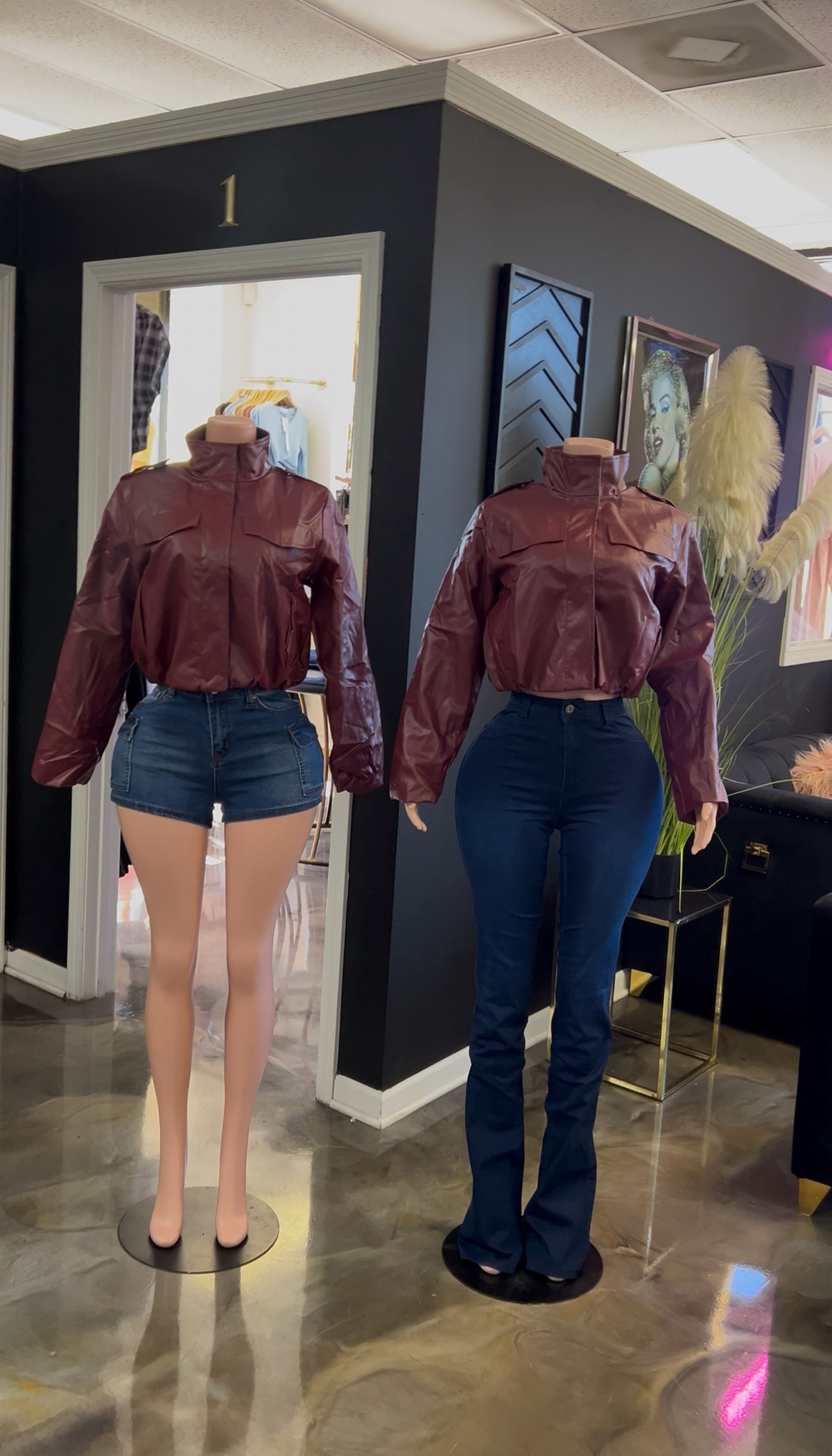 The Impact Leatherette Crop Jacket