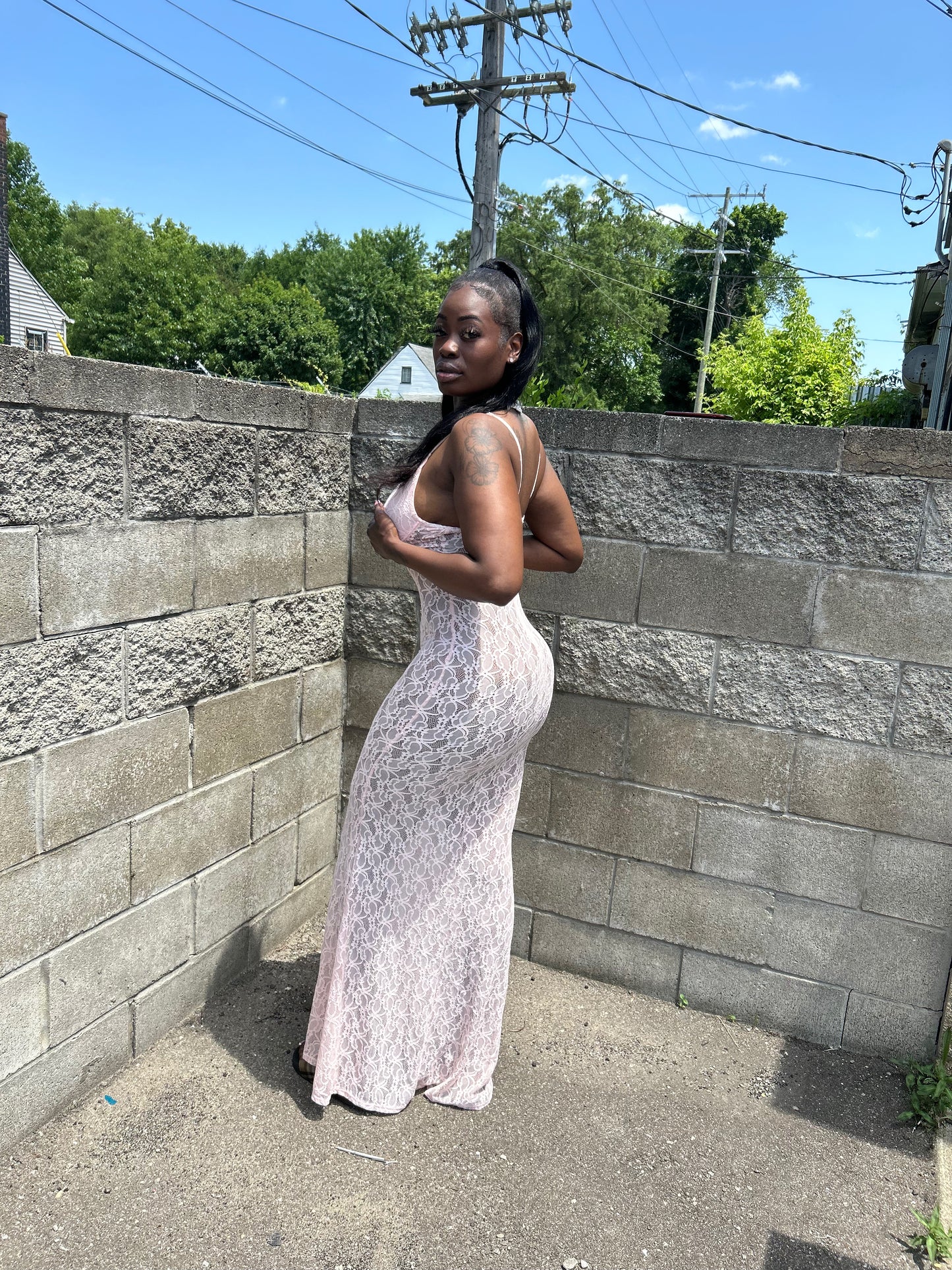Kimmy K Lace Sun Dress