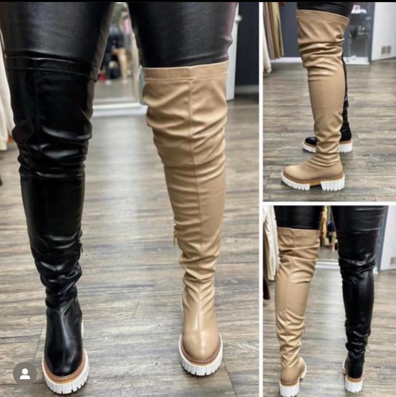 Mickey Thigh High Boot BLACK ONLY - A Diva's Everything Boutique - Shoes -