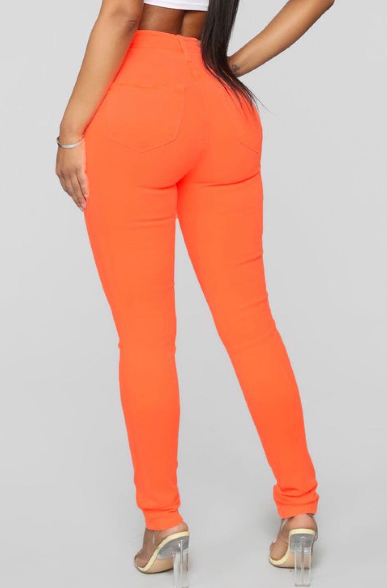 JLO STRETCH JEANS ORANGE (PLUS AVAILABLE)