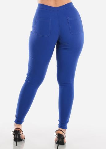 JLO STRETCH JEANS ROYAL (PLUS AVAILABLE)